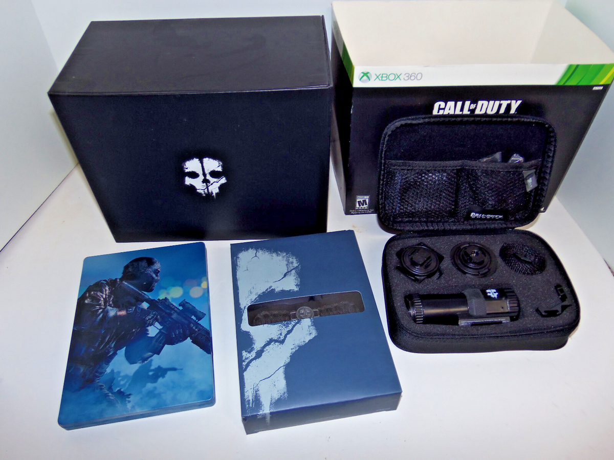 Xbox 360 Call of Duty GHOSTS Game w Tactical Camera Prestige