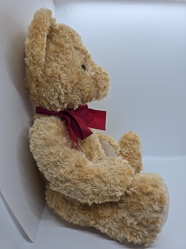 Russ Berrie 49212 SPENCER Original Tan Plush Weighted Teddy Bear 17” Stuffed Toy - Picture 4 of 9