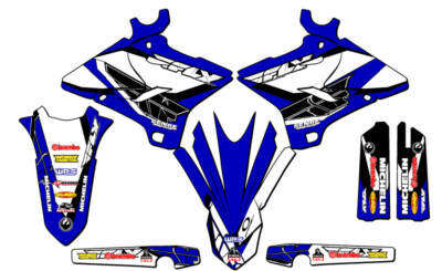 2002-2004 fits POLISPORT RESTYLE YZ 125 13 FLY Blue Senge Graphics Kit