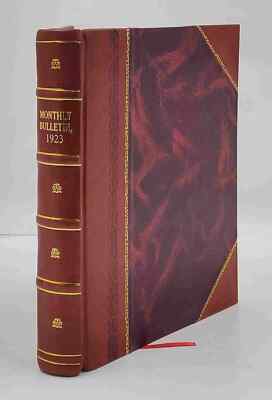 Monthly Bulletin 1923 by Philippines. Weather Bureau. [Leather Bound]