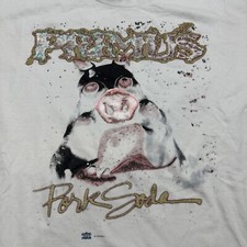 Vintage Primus T Shirt Mens XL Pork Soda Swine 1993 Brockum Australia Tour White
