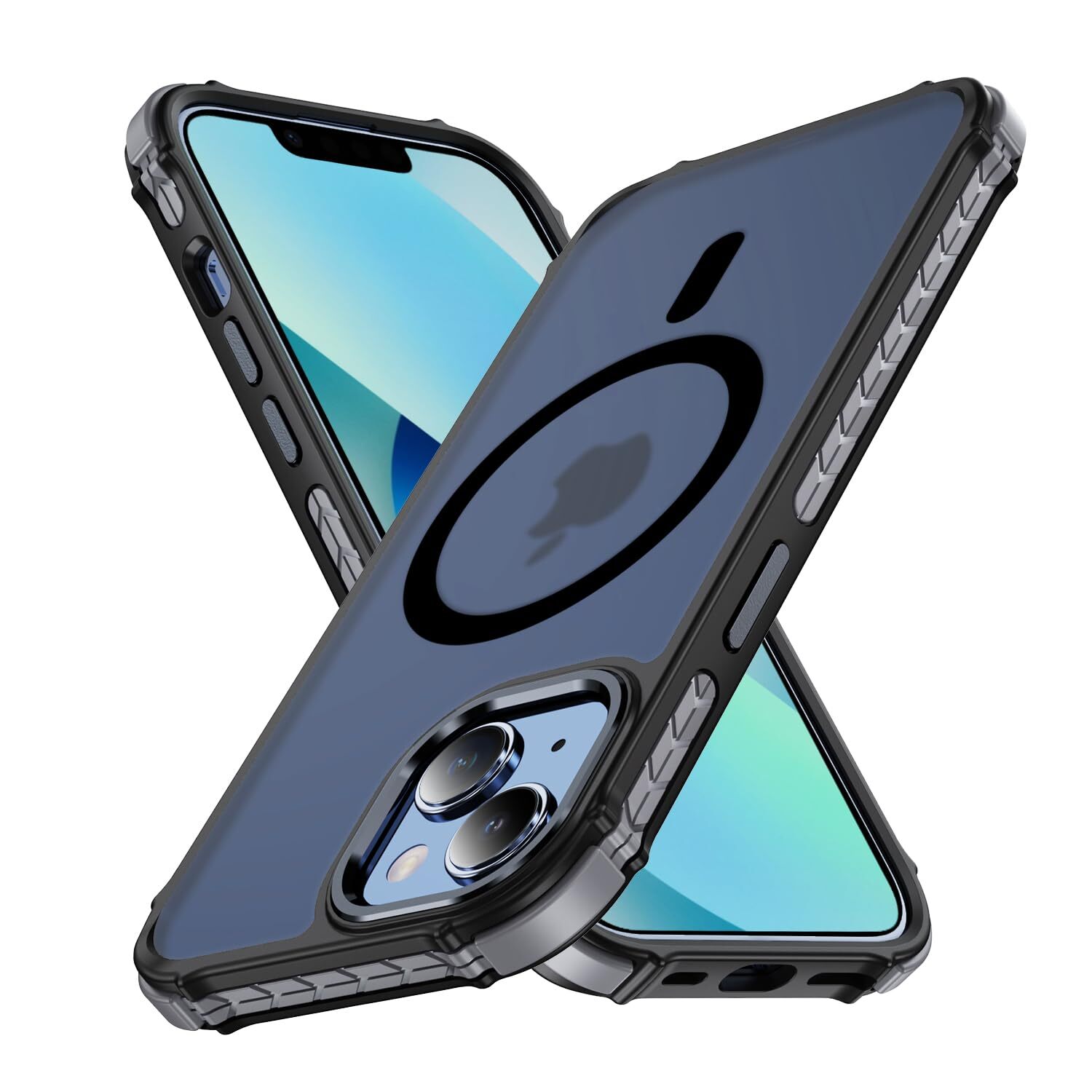 U.S. Military Standard MagSafe Compatible for iPhone 13 Case Metal Button T 485