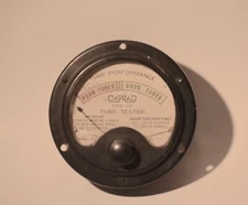 Vintage DAYRAD Tube Tester Guage Model 481