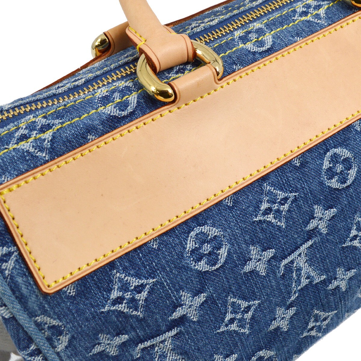 Louis Vuitton Blue Monogram Denim Neo Speedy Handbag … Gem