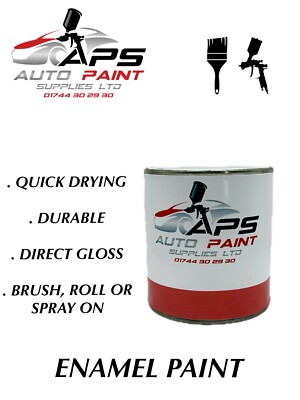 250ML Brilliant White Coach Enamel Paintbrush RollSpray GLOSS