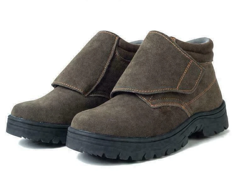 Men s Leather Welder Shoes Steel Toe Welding Boots Work Shoes Safety High Top SZ