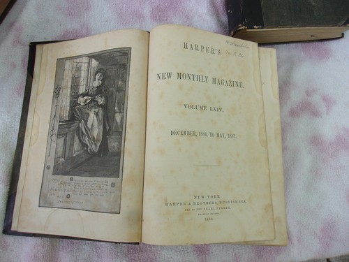 4 - Harper's Magazine Hardcover Book Lot 1882 Volume 62 - 65 - Picture 9 of 20