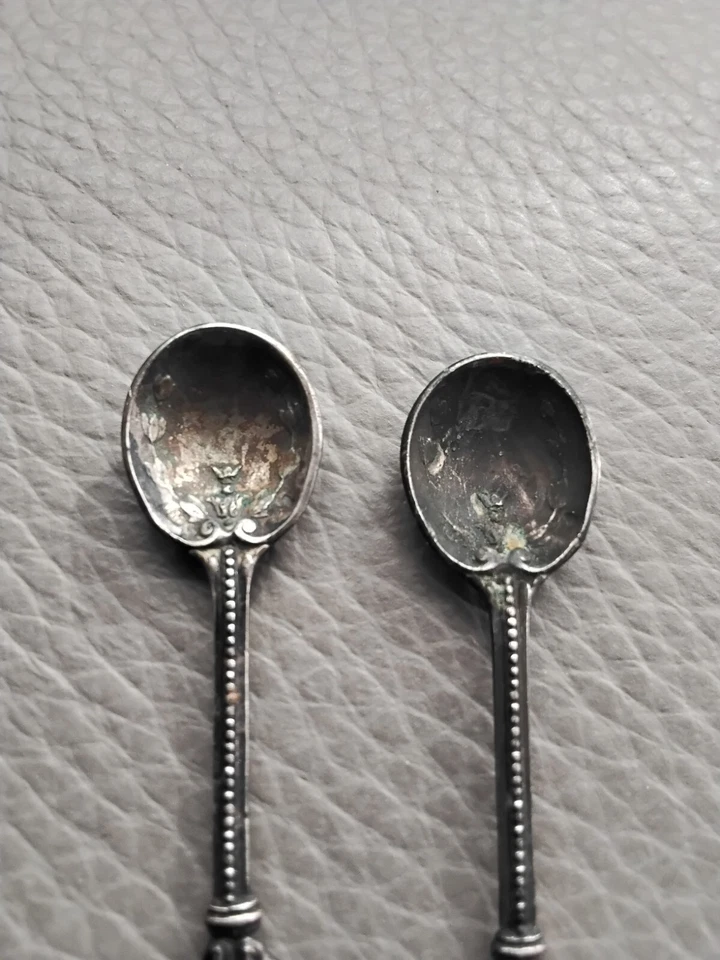 Cuillère pour Saleron Métal Argenté Lot de 2 Cuillères - Photo 4/4