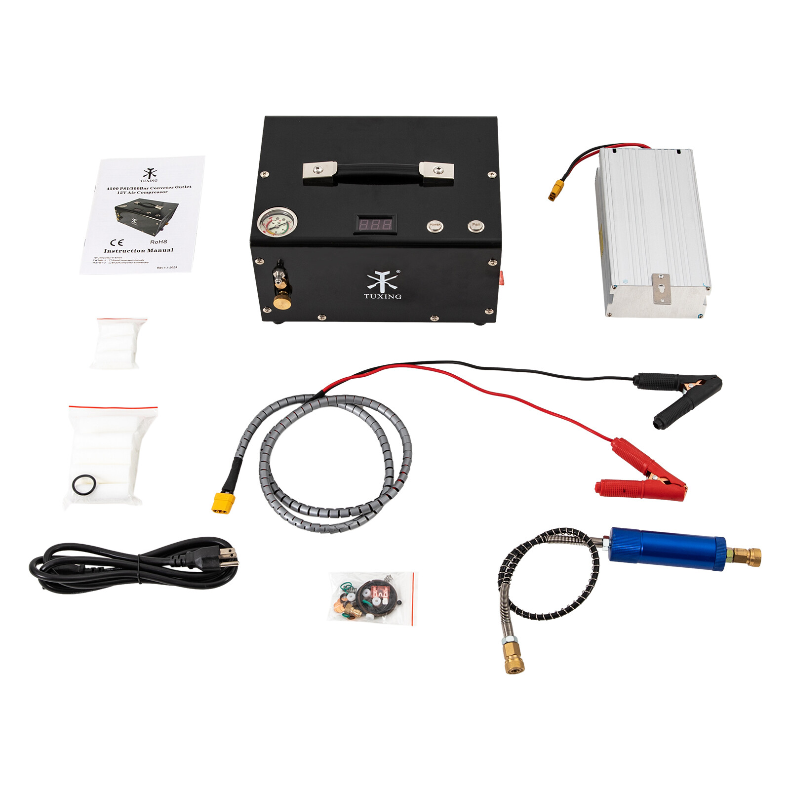 PCP Air Compressor 110V 30MPA 4500psi Portable Electric Air Gun Pump