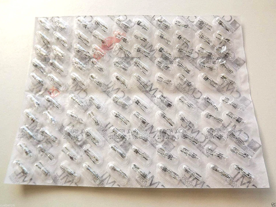 100 SMALL 5mm CLEAR FRUIT MACHINE BULBS