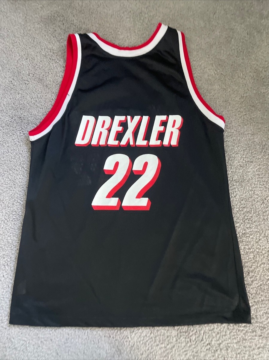 CLYDE DREXLER Champion PORTLAND TRAIL BLAZERS Jersey 44 NBA