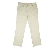 GERRY WEBER Irina Damen Stretch Jeans 7/8 Hose ankle straight Leg 36S W28 beige