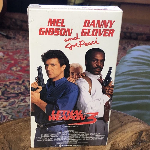 Sealed New Lethal Weapon 3 VHS Warner Bro  1998 Mel Gibson  Danny Glover  Pesci