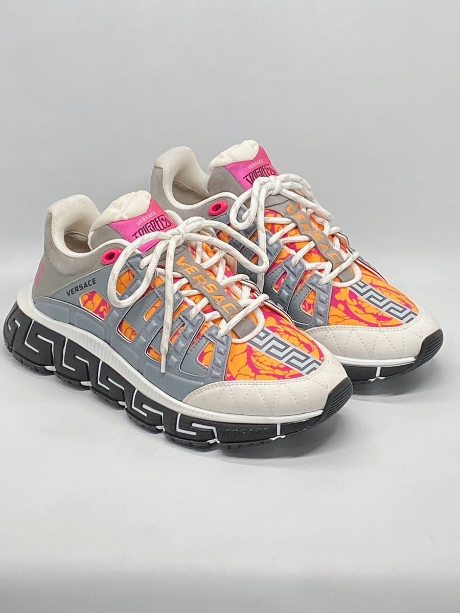 Versace Barocco Trigreca Sneakers size 40/US size 7 Retail $1025