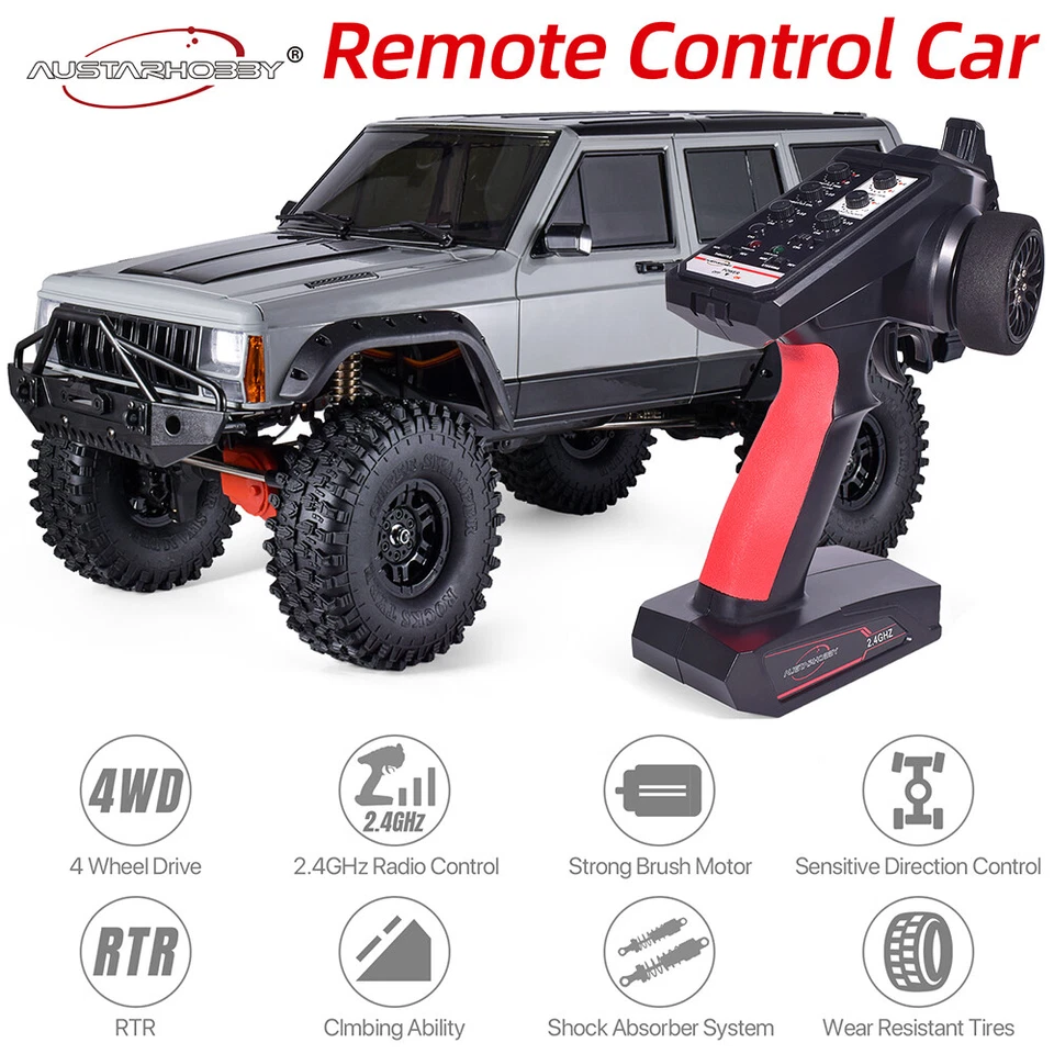 AUSTARHOBBY AX-8509 1/10 Cherokee 4WD 2.4G RC Crawler CAR Climbing Truck Toys - Image 2 of 4