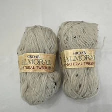 Sirdar Balmoral 75/25 Wool/Alpaca Neutral Beige 50g 127y England 2 Skeins