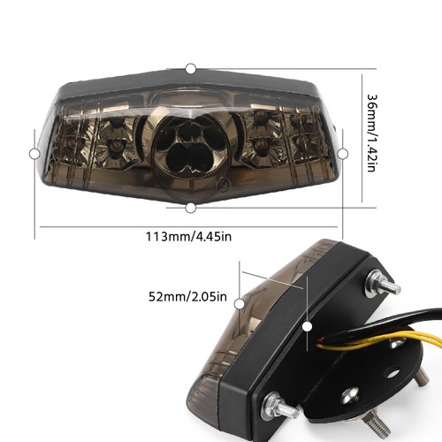 LED Tail Light Integrated Turn Signal For Bonneville Bobber/Speedmaster - Picture 4 of 12
