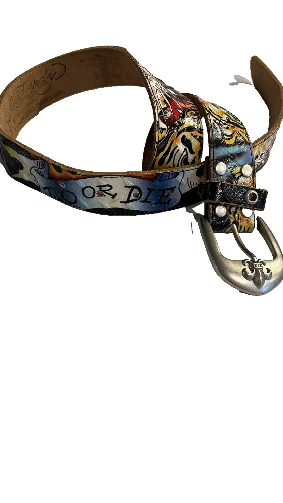 Ed Hardy Leather Size M Belts for Women