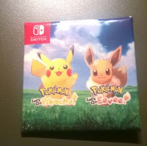 Details About Lets Go Pikachu Eevee Pokemon Nintendo Button Pax West 2018