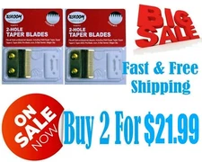 Taper Blades  Wahl Magic Clip 2 Hole Clipper Ceramic blade Gold Color 2 Pcs