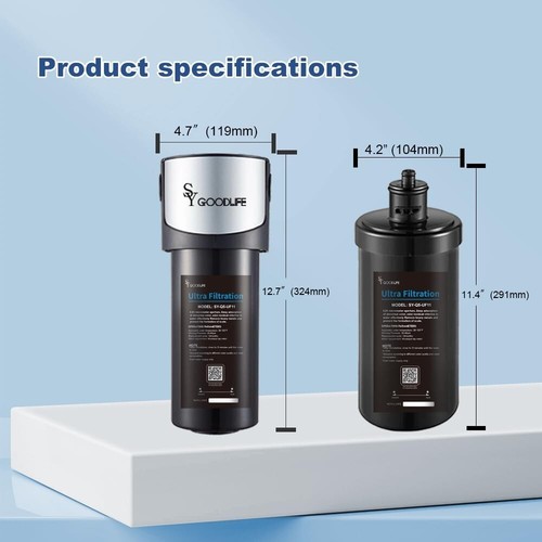 Sistema de filtración purificador de agua debajo del fregadero SYGOODLIFE 0,01 micras UF - Imagen 5 de 7