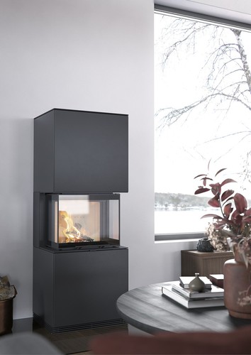 Contura i61 Stahl-schwarz Kaminbausatz Kaminanlage 6,0 kW BimSchV Stufe 2 - Bild 3 von 4