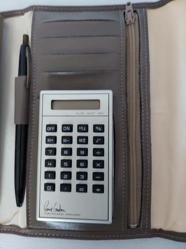 Vintage Princess Gardner Full Grain Cowhide Wallet + Checkbook Holder calculator - Picture 6 of 11