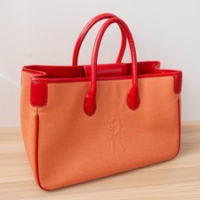 Roberta Di Camerino Bag Italian Leather Shoulder Tote Red Purse Luxury Sac Italy