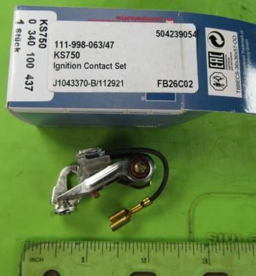 Beru Ignition Contact Points Set p/n 0 340 100 437 NOS NIB VW Bug KS750 Turkey