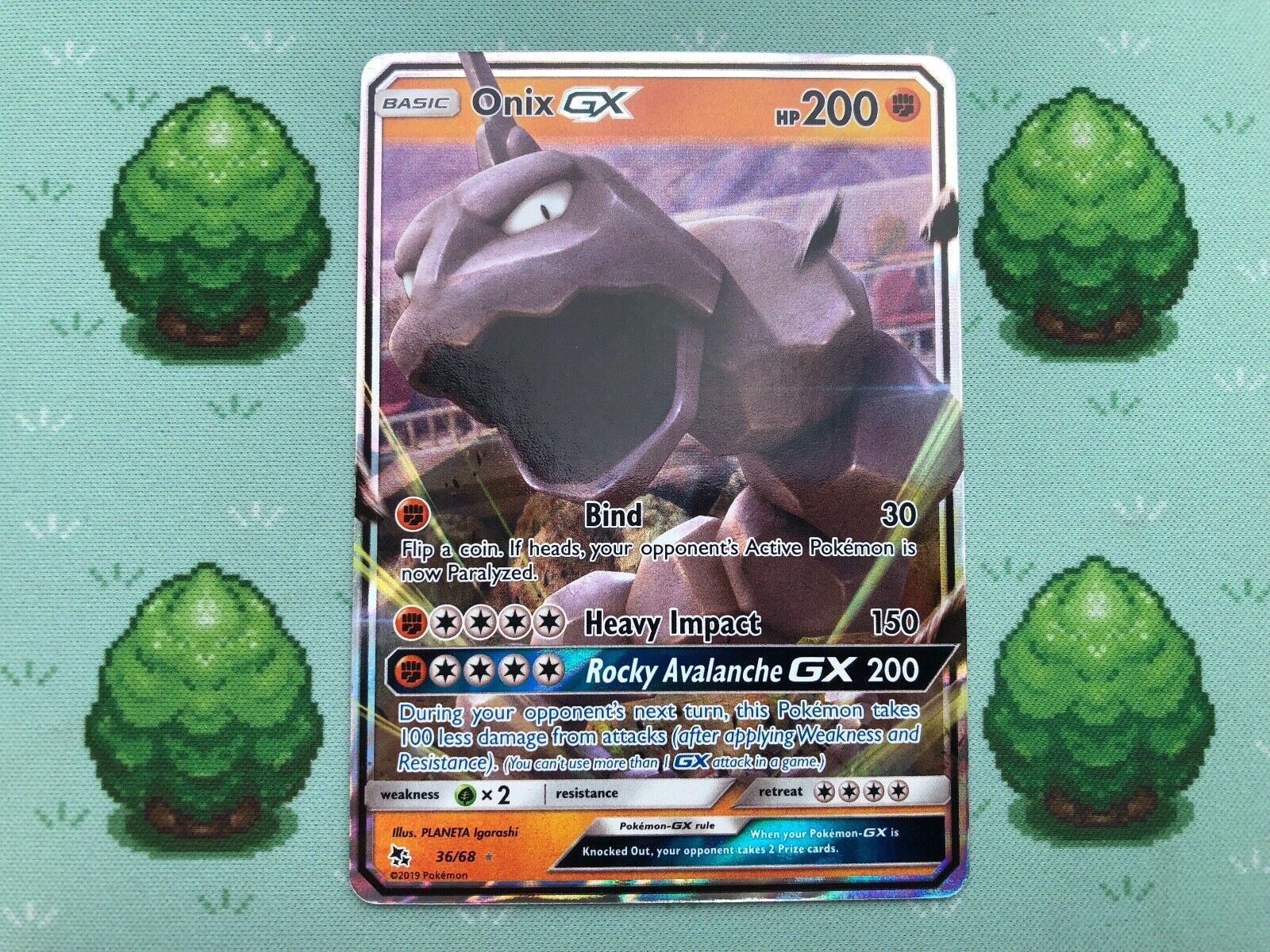 Pokemon Hidden Fates Onix GX #36 