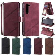 PU Leather Wallet Case Flip Card Stand Cover For Samsung Note 20 A72 A52 A32 A20