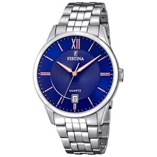 Festina F20425/5 Men's Classic Blue Dial Watch