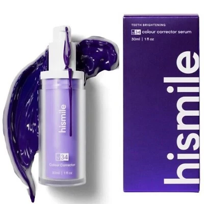 HISMILE Hi smile v34 Colour Corrector Serum 30ml Teeth Whitening Gel Purple Toothpaste