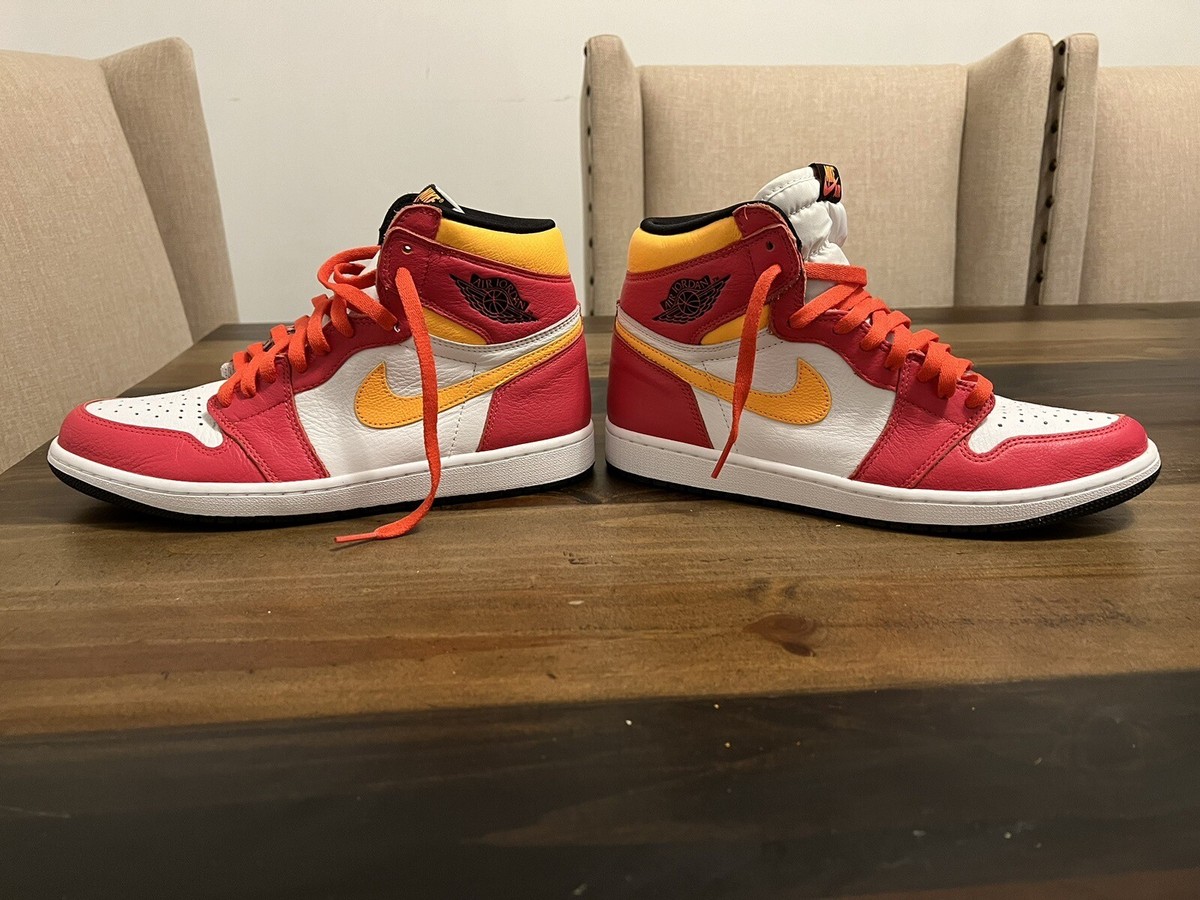 Nike Air Jordan 1 High OG Light Fusion Red size 10 555088-603 OG I
