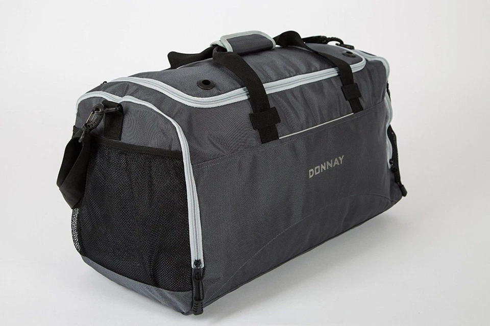 Donnay Sporttasche Reisetasche Reisegepäck Tasche 59 Liter Tragetasche Grau