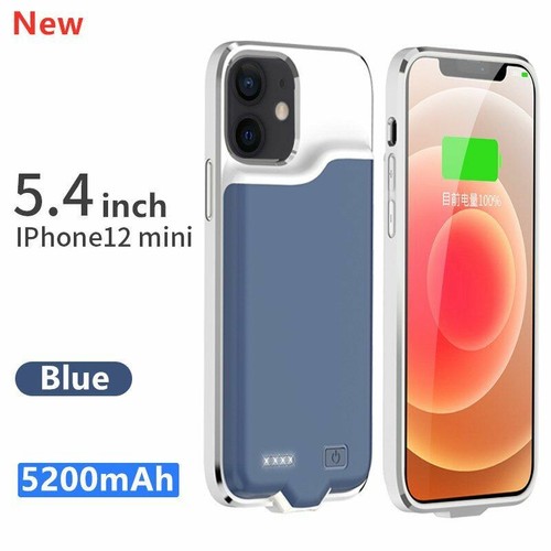 Battery Case For iPhone 12 Mini Pro Max Power Bank Cover Backup Battery Charger - Picture 25 of 30