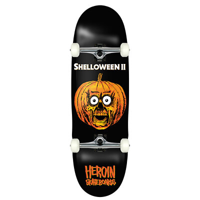 Heroin Skateboard Assembly Shelloween 2 10.1'' x 32'' Complete