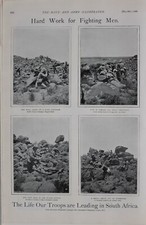 1900 Print Britische Truppen Boer-Aufstand S&uuml;dafrika Pfadfinder am KOPJE