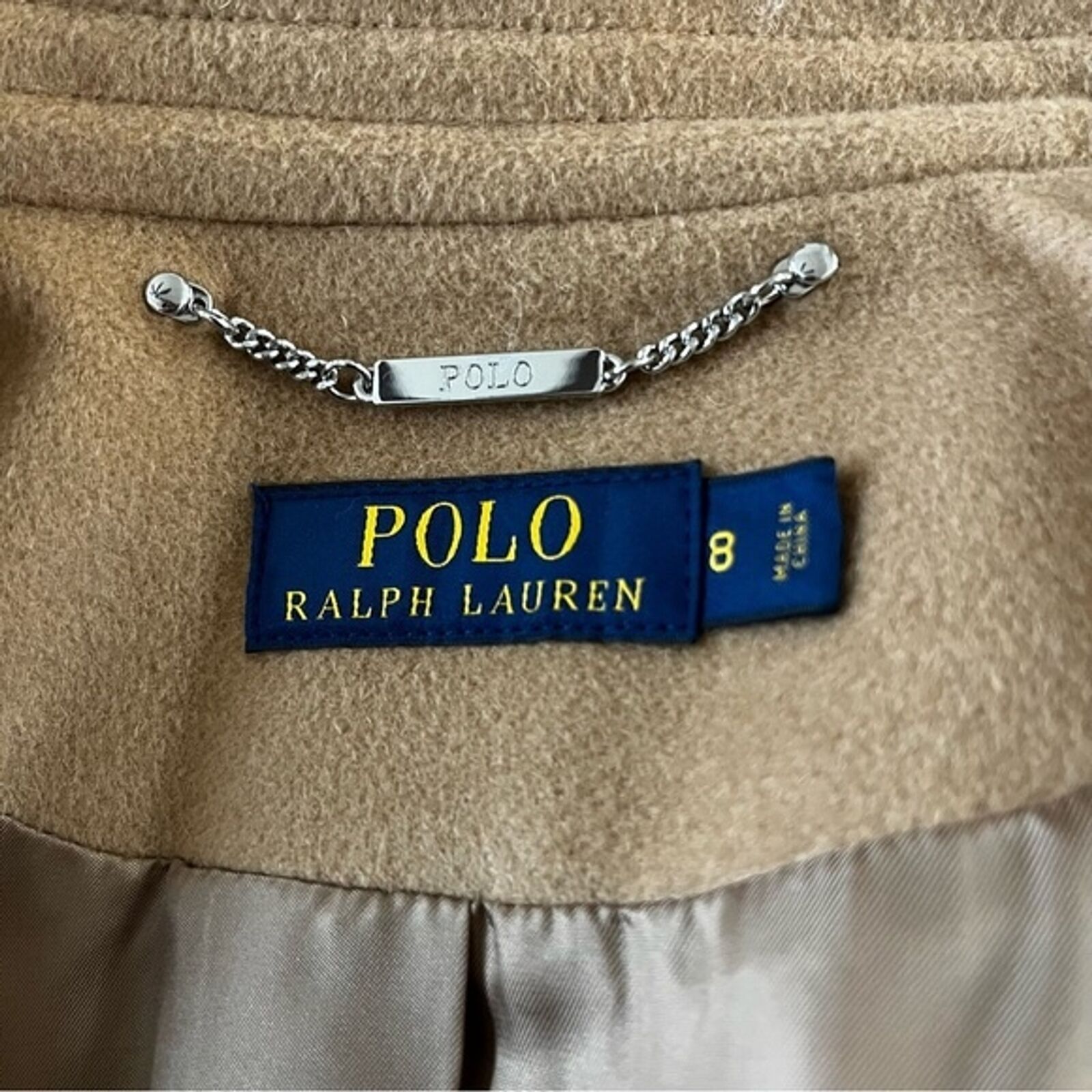 Polo Ralph Lauren Wool Cashmere Leather Trim Moto… - image 7