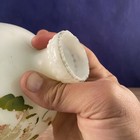 1800s Blue BROWN GREEN MILK GLASS BARBER PERFUME VANITY BOTTLE HAND PAINTED — photo 10