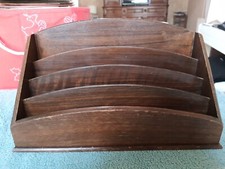 ANCIEN TRIEUR DE BUREAU PORTE COURRIERS LETTRES EN CHÊNE 
