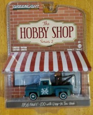 Greenlight Collectibles Hobby Shop Series 2 1956 Ford F-100 with Tow Truck Hook