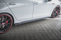 Maxton Design Seitenschweller Ansatz (Paar) V.2 + Flaps Passend FüR VW Golf GTI
