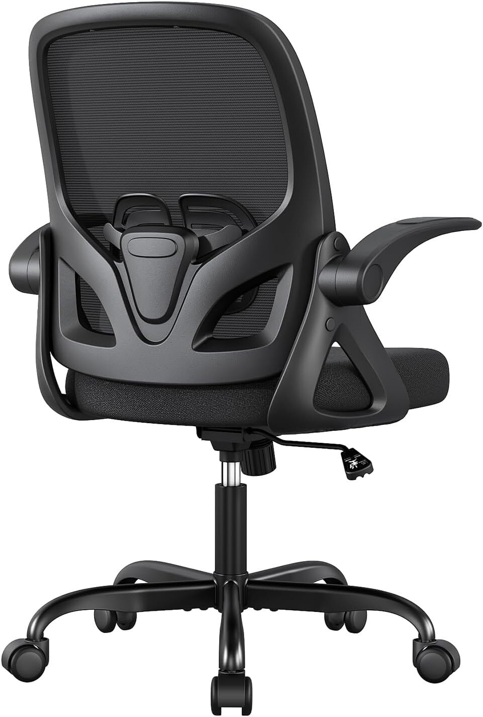 Office Chair Ergonomic with Lumbar Support and Flip-up Armrest, Breathable Mesh