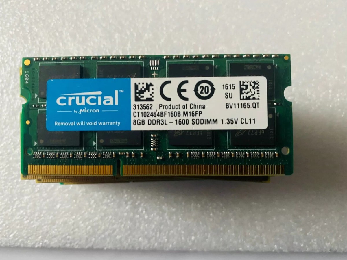 DDR3L-1600 SODIMM PC3L 12800S 8Go DDR3L 1600MHz 8GB PC3 12800S 204-Pin CL11 1.35V d'ordinateur Portable Mémoire RAM