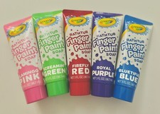 NEW Crayola Bathtub Finger Paint Soap 5 Pack Green Blue Red Purple Pink Kids
