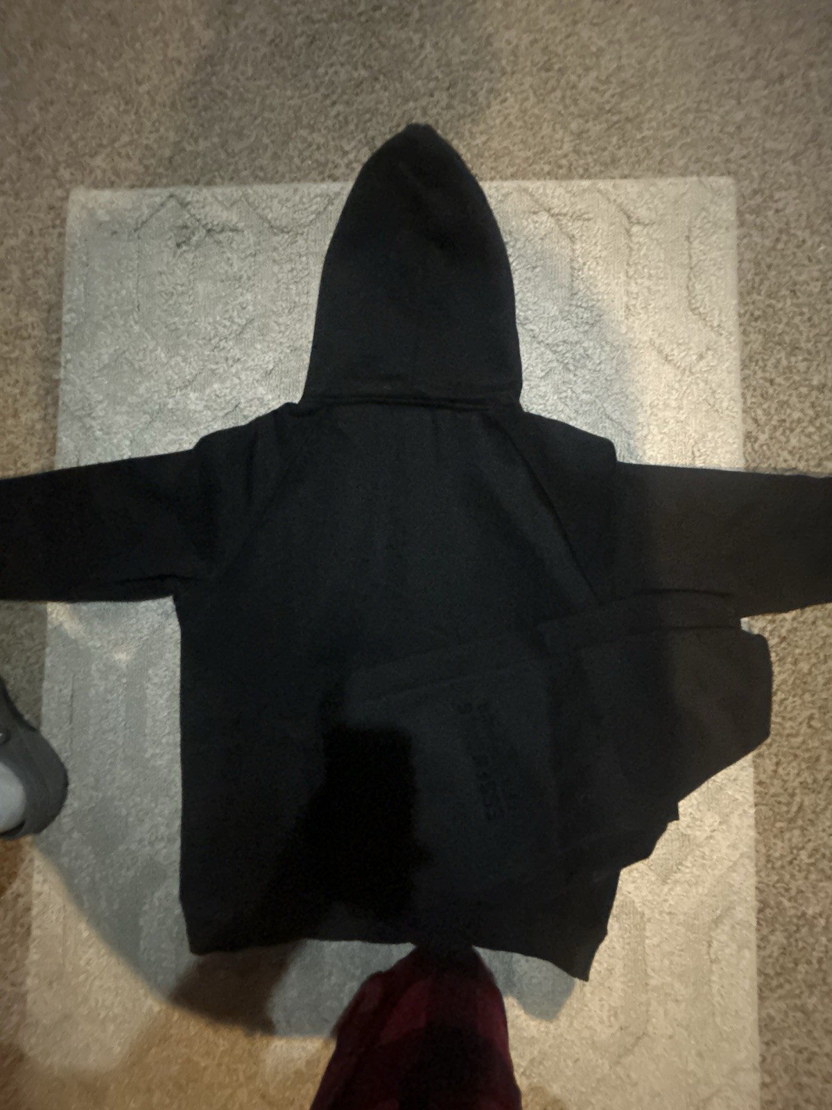 ESSENTIALS Fear of God Black Tracksuit Set Hoodie & Sweatpants Size S thumbnail 8