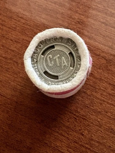 Vintage Roll Of 10 Chicago Transit Authority (CTA) Surface System Tokens 1950-70 - product listing photo