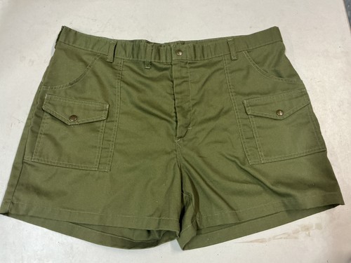 Vintage Boy Scouts Of America Official Uniform Shorts Adult Size 44 Olive Green
