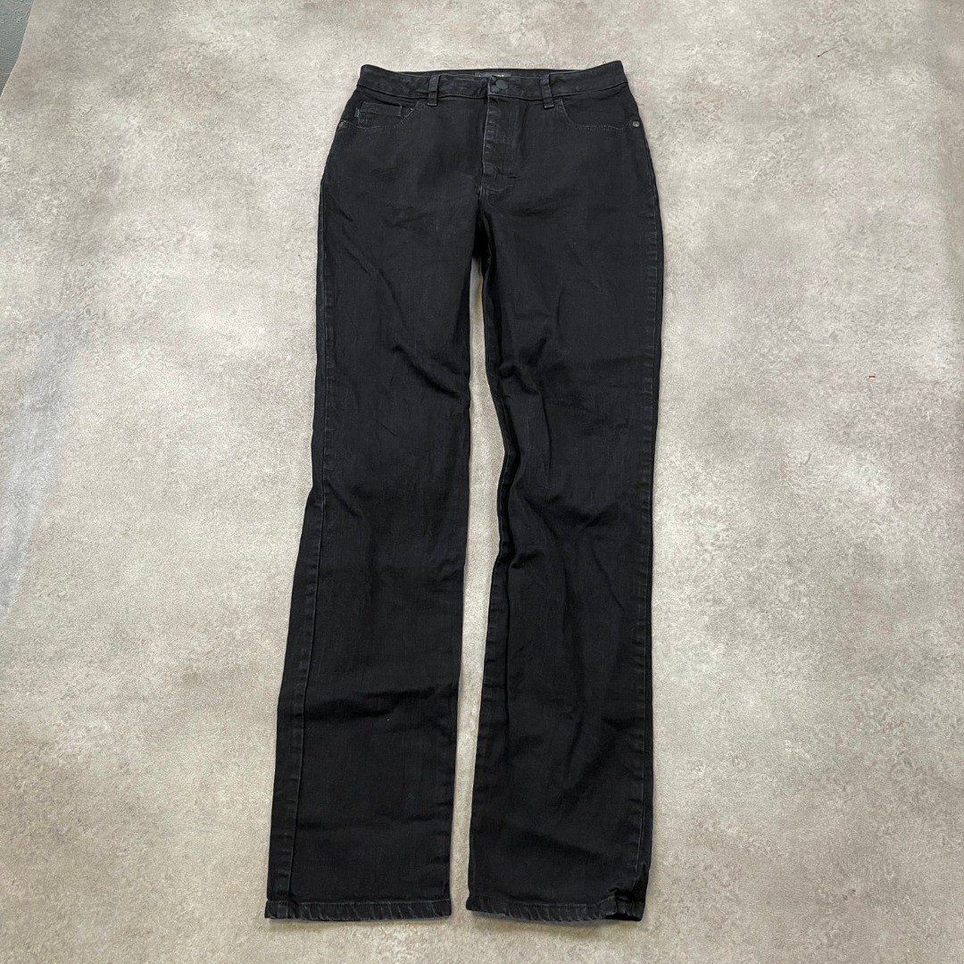 Pantalones de mezclilla Lee Jeans para mujer de 34" de tiro alto de ajuste re...